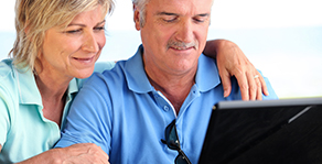 Couple Looking at Computer